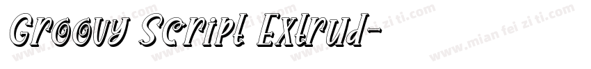 Groovy Script Extrud字体转换